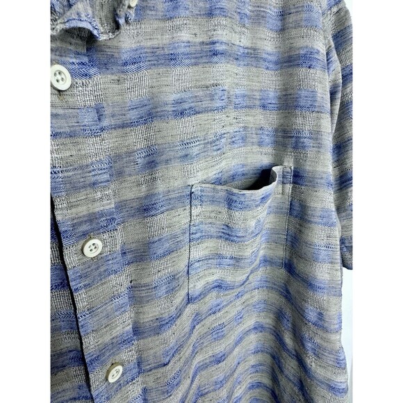 ROWM Shirt Mens XL Casual Pocket Button Down Short Sleeve Lot of 2 plaid - Picture 11 of 16